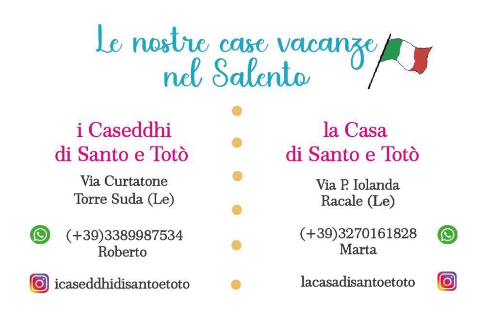 I Caseddhi Di Santo E Toto Торре-Суда Экстерьер фото